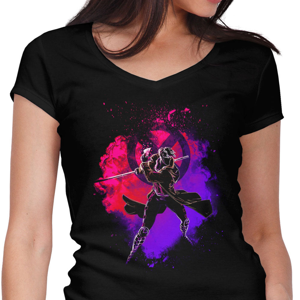 Soul of the Kinetic Card Women's V-Neck - Adult & Kids T-Shirts, Sweatshirts & Hoodies apparel design preview 1