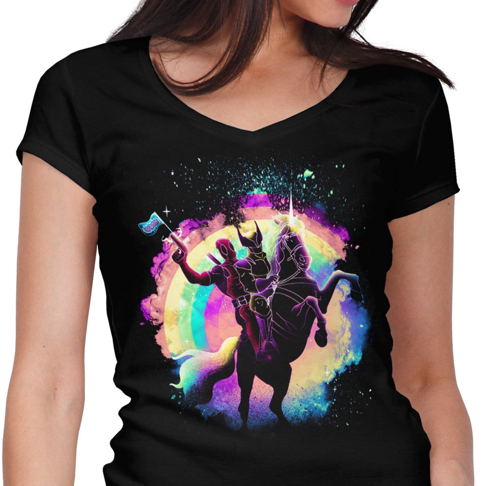 Soul of the Unicorn Women's V-Neck - Adult & Kids T-Shirts, Sweatshirts & Hoodies apparel design preview 1