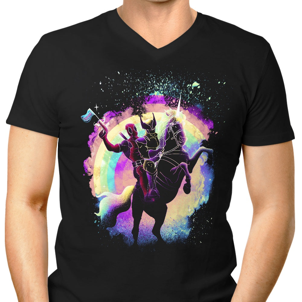 Soul of the Unicorn Men's V-Neck - Adult & Kids T-Shirts, Sweatshirts & Hoodies apparel design preview 1