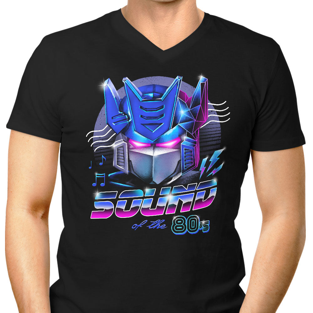 Sound of the 80's Men's V-Neck - Adult & Kids T-Shirts, Sweatshirts & Hoodies apparel design preview 1