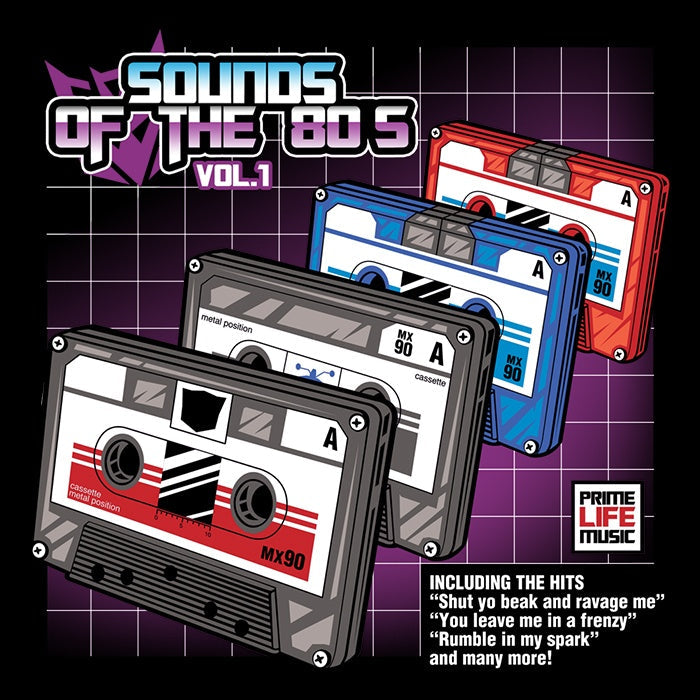 Sound of the 80's Vol. 1 - Adult & Kids T-Shirts, Sweatshirts & Hoodies apparel design preview 2