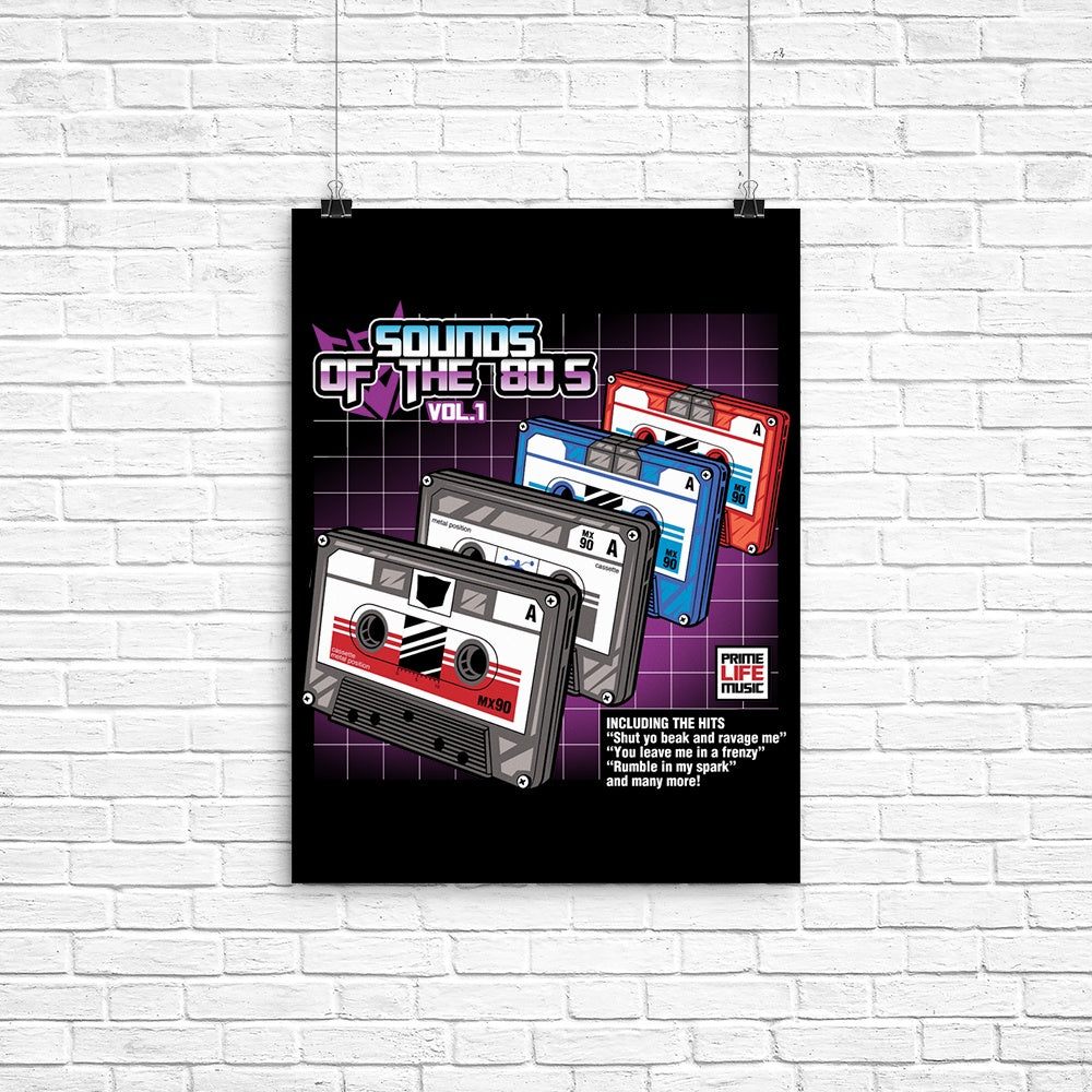 Sound of the 80's Vol. 1 Poster - Adult & Kids T-Shirts, Sweatshirts & Hoodies apparel design preview 1