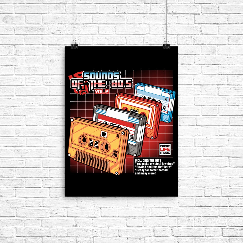 Sound of the 80's Vol. 2 Poster - Adult & Kids T-Shirts, Sweatshirts & Hoodies apparel design preview 1