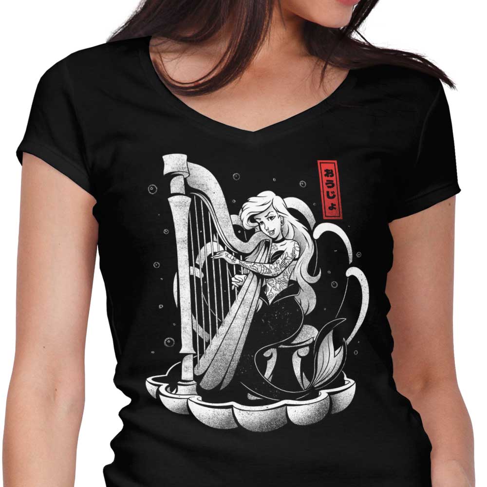Sound of the Sea Women's V-Neck - Adult & Kids T-Shirts, Sweatshirts & Hoodies apparel design preview 1