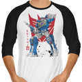 Sound Sumi-e 3/4 Sleeve Raglan - Adult & Kids T-Shirts, Sweatshirts & Hoodies apparel design preview 1