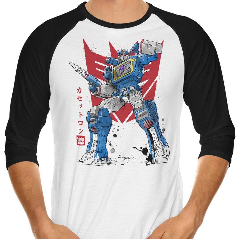 Sound Sumi-e 3/4 Sleeve Raglan - Adult & Kids T-Shirts, Sweatshirts & Hoodies apparel design preview 1