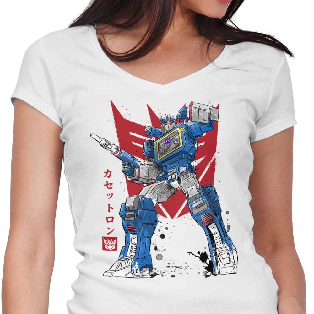 Sound Sumi-e Women's V-Neck - Adult & Kids T-Shirts, Sweatshirts & Hoodies apparel design preview 1