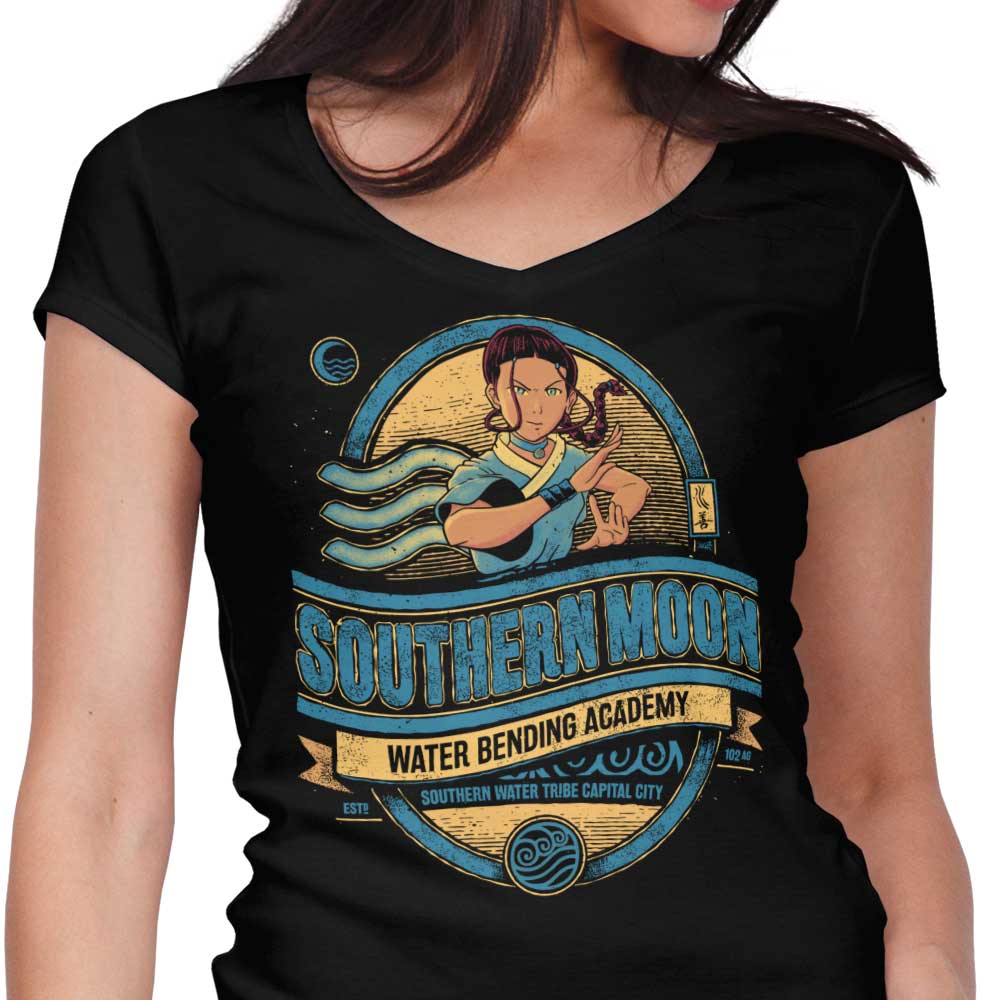Southern Moon Women's V-Neck - Adult & Kids T-Shirts, Sweatshirts & Hoodies apparel design preview 1