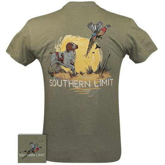 Southern Limits Dog Pheasant Hunt - Adult & Kids T-Shirts, Sweatshirts & Hoodies apparel design preview 1
