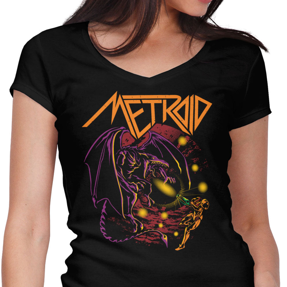 Space Dragon Women's V-Neck - Adult & Kids T-Shirts, Sweatshirts & Hoodies apparel design preview 1