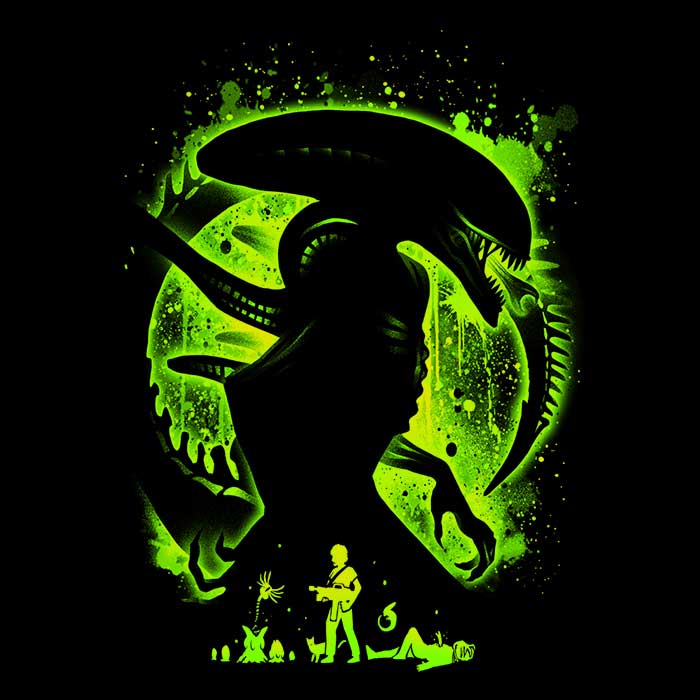 Space Nightmare Men's Apparel - Adult & Kids T-Shirts, Sweatshirts & Hoodies apparel design preview 2