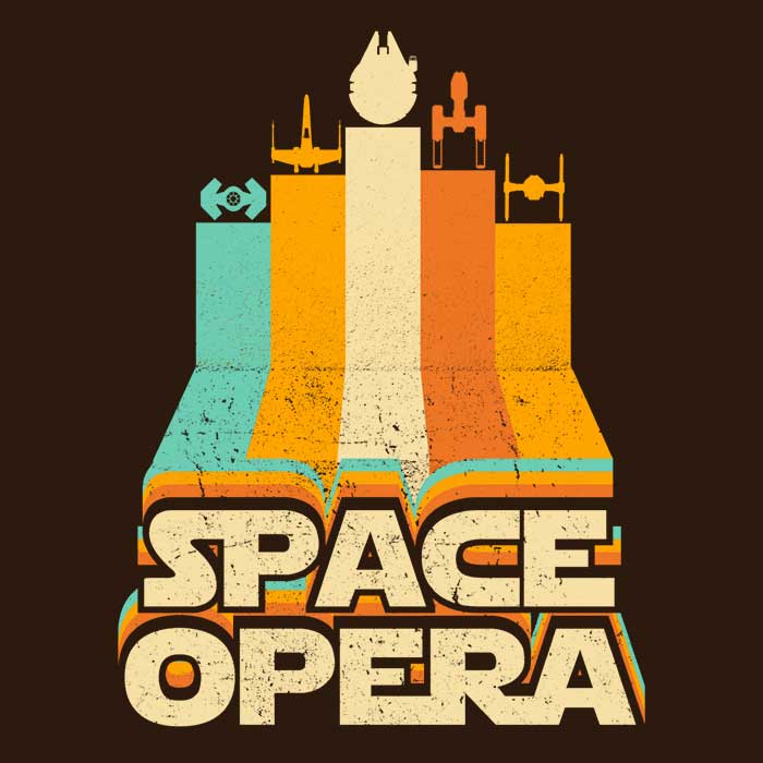 Space Opera Men's Apparel - Adult & Kids T-Shirts, Sweatshirts & Hoodies apparel design preview 2