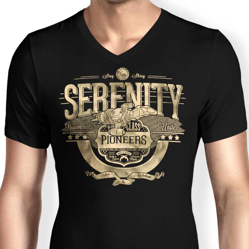 Space Pioneers Men's V-Neck - Adult & Kids T-Shirts, Sweatshirts & Hoodies apparel design preview 2