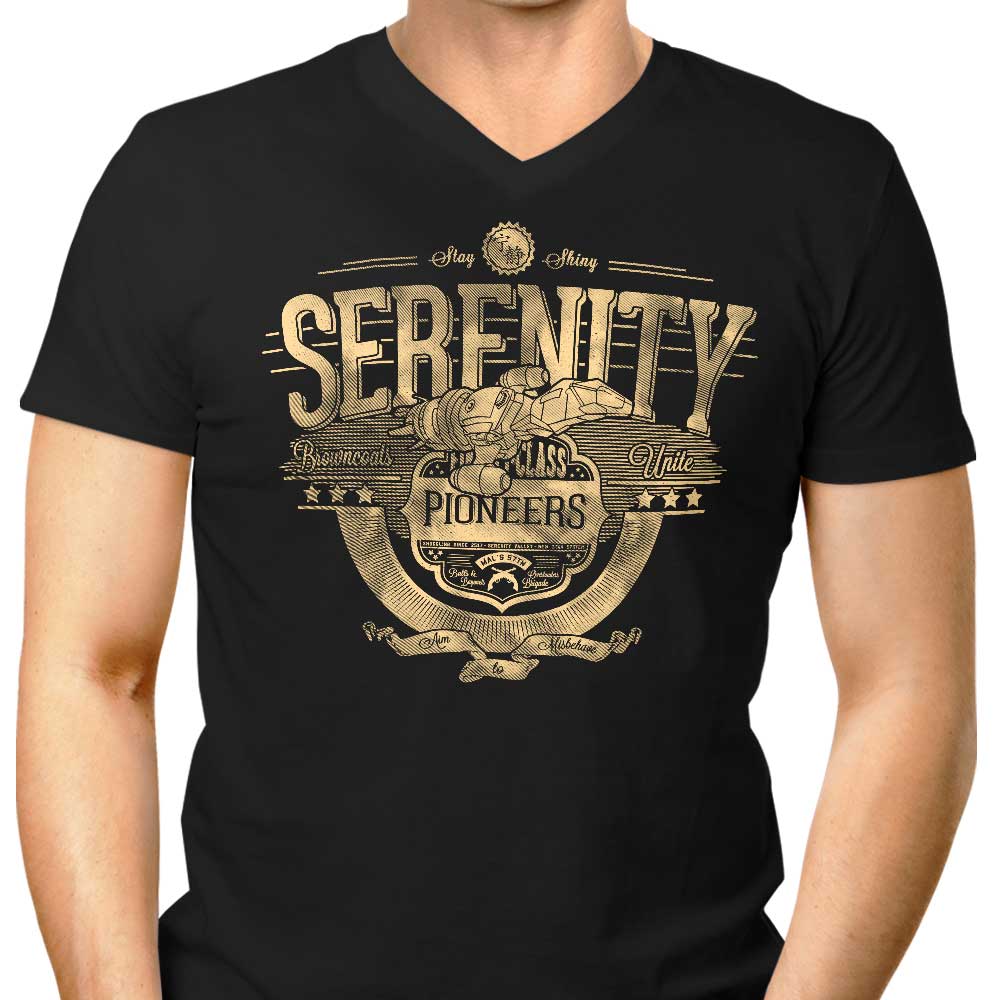 Space Pioneers Men's V-Neck - Adult & Kids T-Shirts, Sweatshirts & Hoodies apparel design preview 1