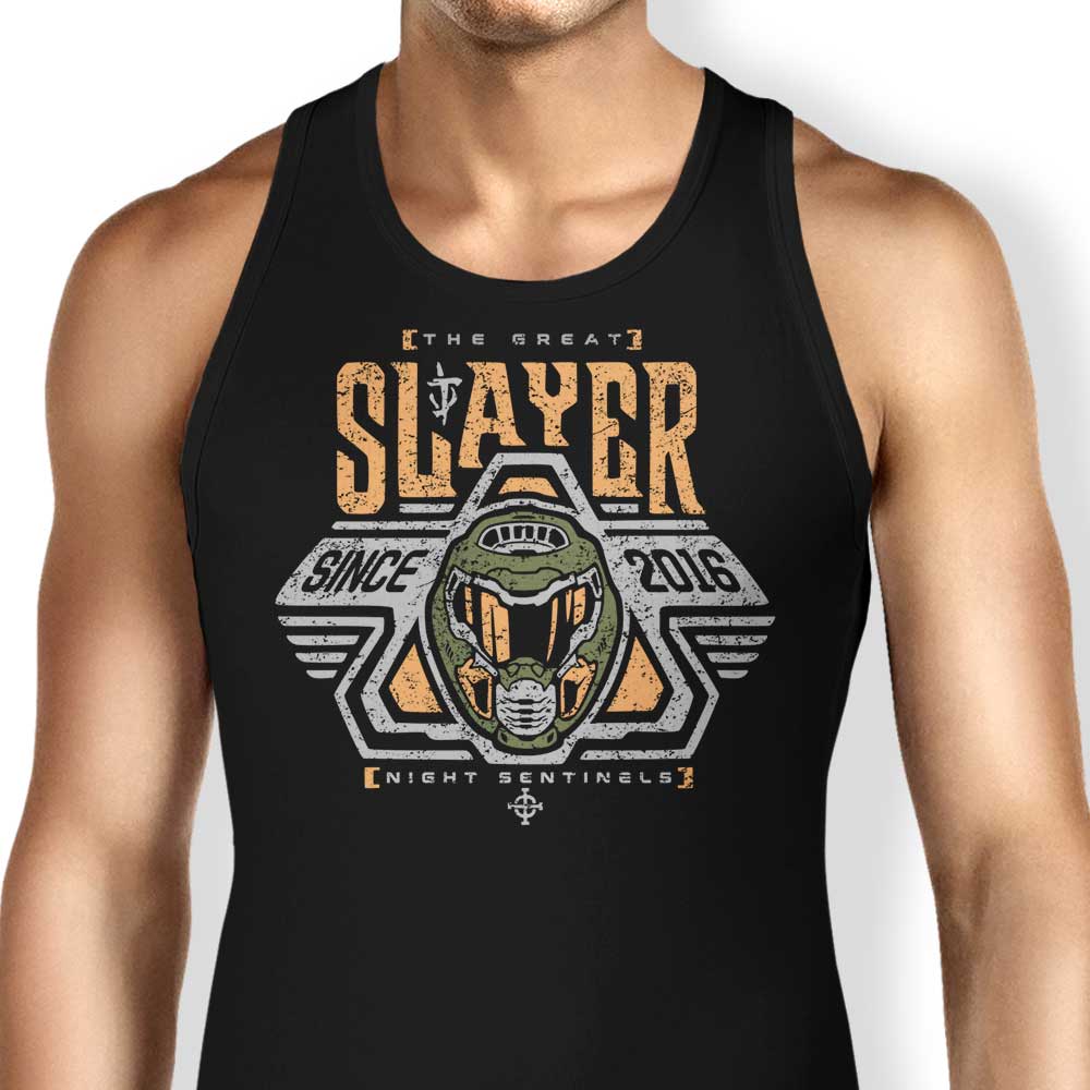 Space Slayer Marine Tank Top - Adult & Kids T-Shirts, Sweatshirts & Hoodies apparel design preview 1