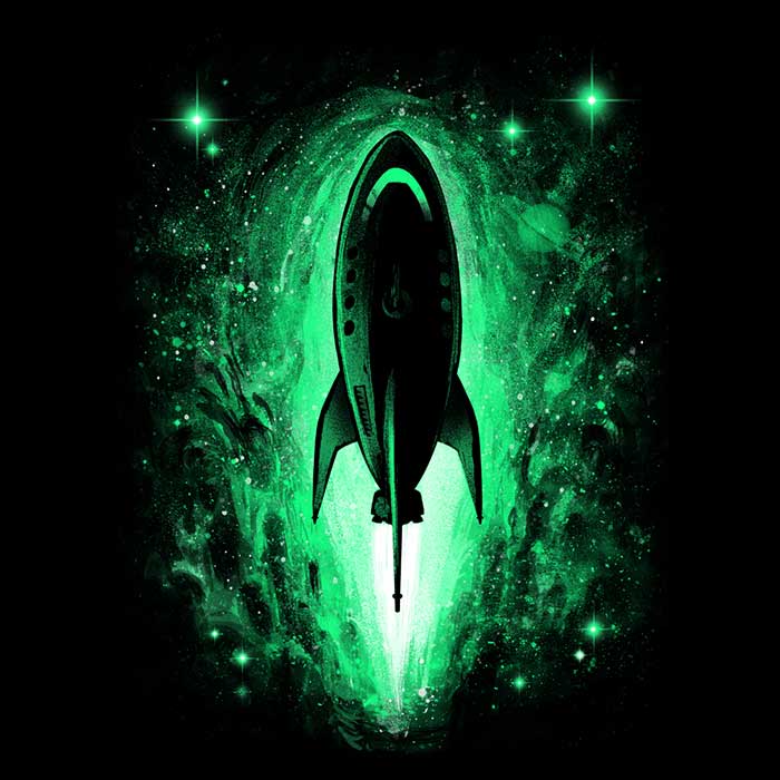 Spacecraft 3000 Women's Apparel - Adult & Kids T-Shirts, Sweatshirts & Hoodies apparel design preview 2