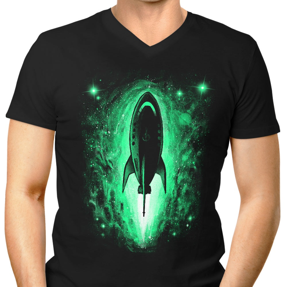 Spacecraft 3000 Men's V-Neck - Adult & Kids T-Shirts, Sweatshirts & Hoodies apparel design preview 1