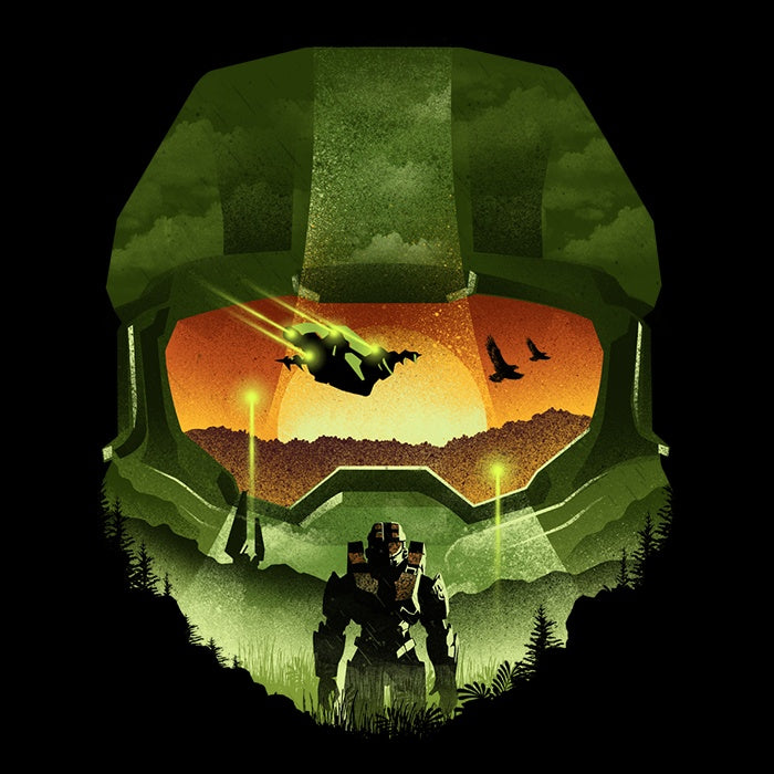 Spartan Silhouette Men's V-Neck - Adult & Kids T-Shirts, Sweatshirts & Hoodies apparel design preview 2