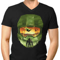 Spartan Silhouette Men's V-Neck - Adult & Kids T-Shirts, Sweatshirts & Hoodies apparel design preview 1