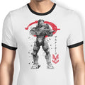 Spartan Sumi-e Ringer - Adult & Kids T-Shirts, Sweatshirts & Hoodies apparel design preview 1