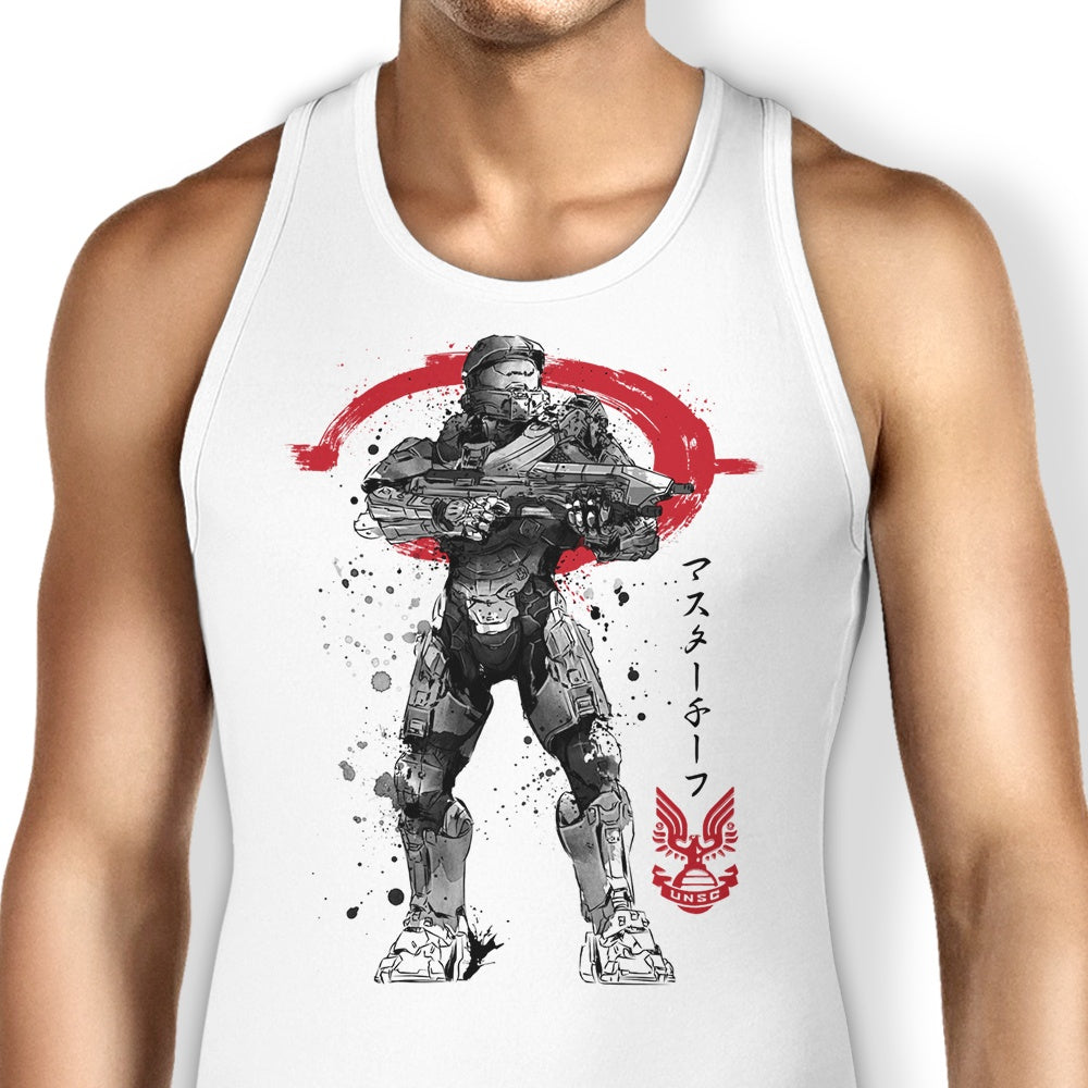 Spartan Sumi-e Tank Top - Adult & Kids T-Shirts, Sweatshirts & Hoodies apparel design preview 1