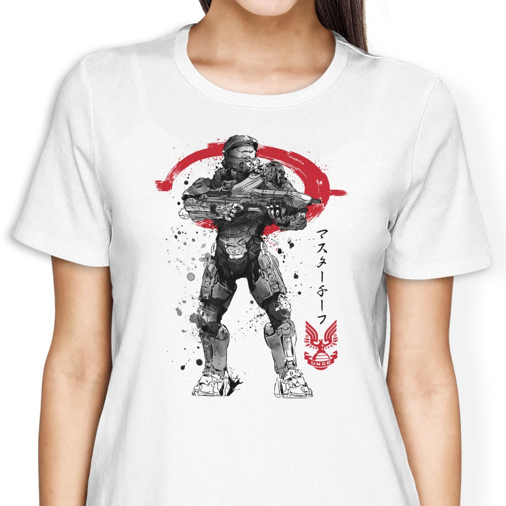 Spartan Sumi-e Women's Apparel - Adult & Kids T-Shirts, Sweatshirts & Hoodies apparel design preview 1