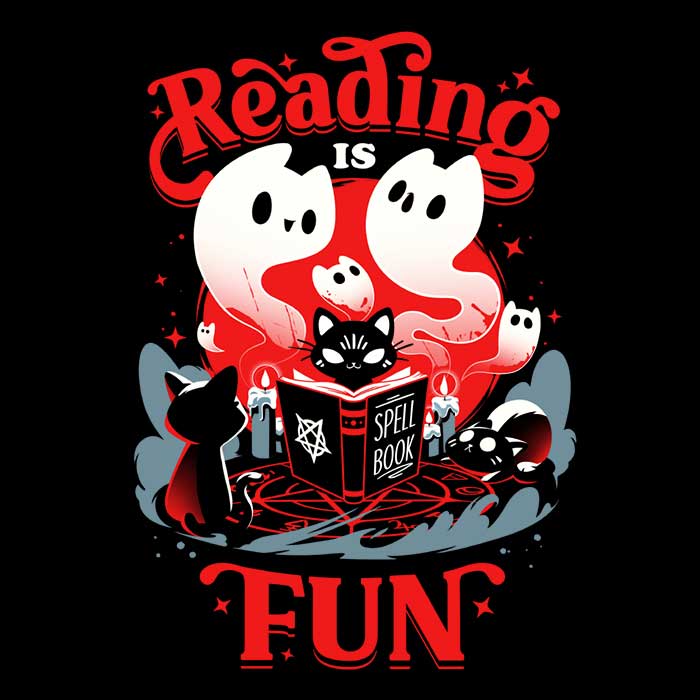 Spell Books are Fun Men's Apparel - Adult & Kids T-Shirts, Sweatshirts & Hoodies apparel design preview 2