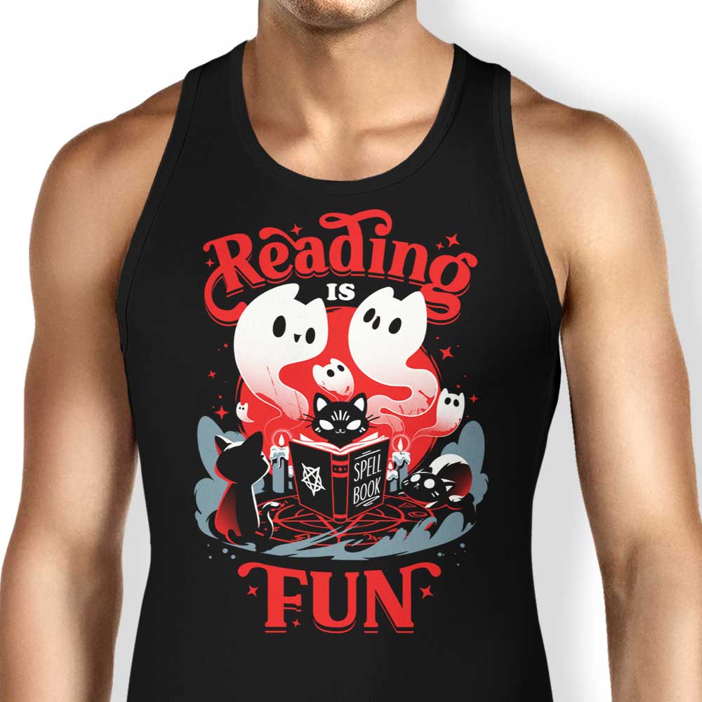 Spell Books are Fun Tank Top - Adult & Kids T-Shirts, Sweatshirts & Hoodies apparel design preview 1