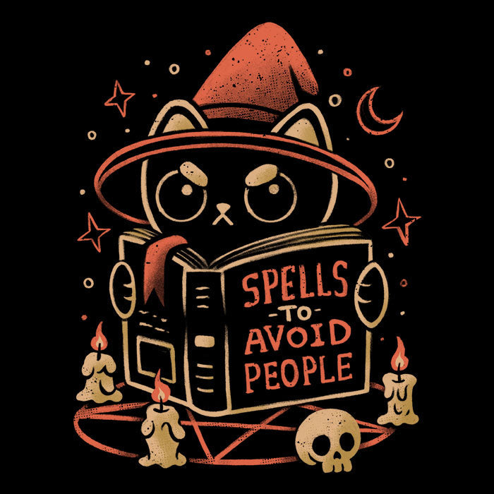 Spells to Avoid People Tank Top - Adult & Kids T-Shirts, Sweatshirts & Hoodies apparel design preview 2