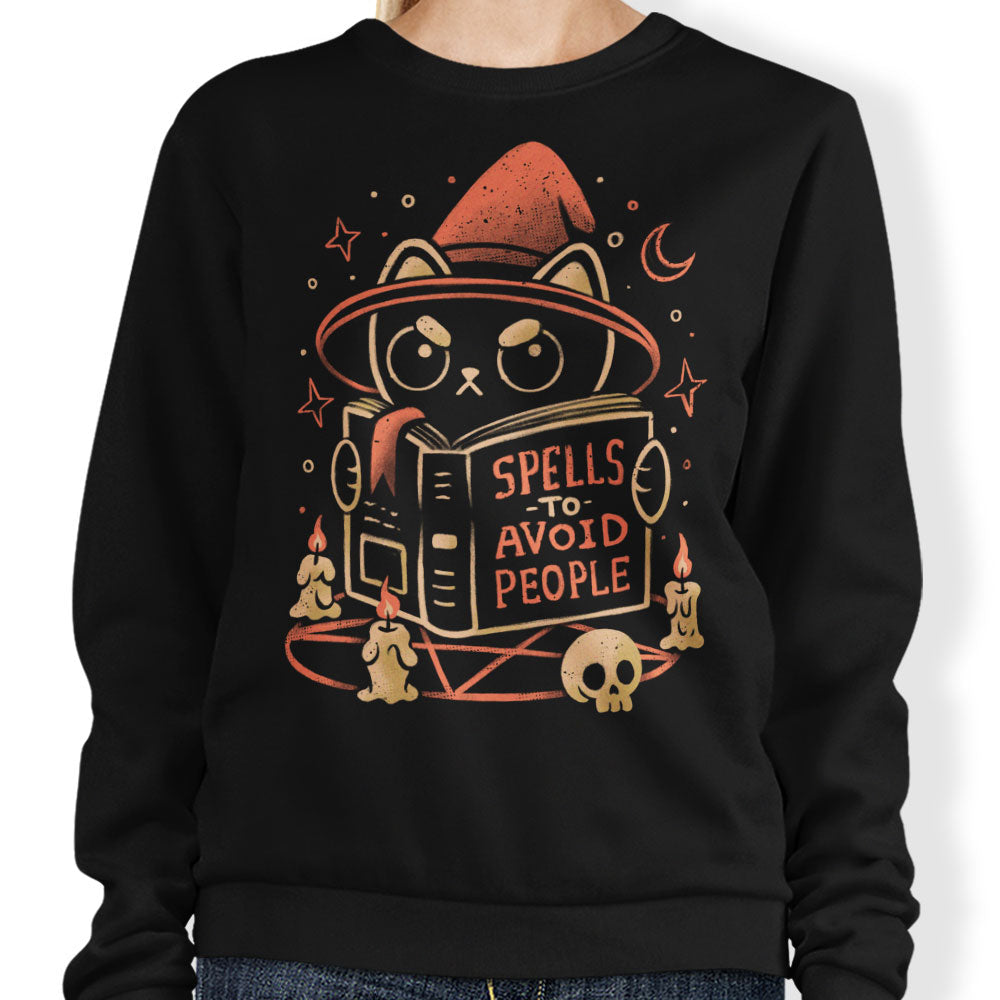 Spells to Avoid People - Adult & Kids T-Shirts, Sweatshirts & Hoodies apparel design preview 1