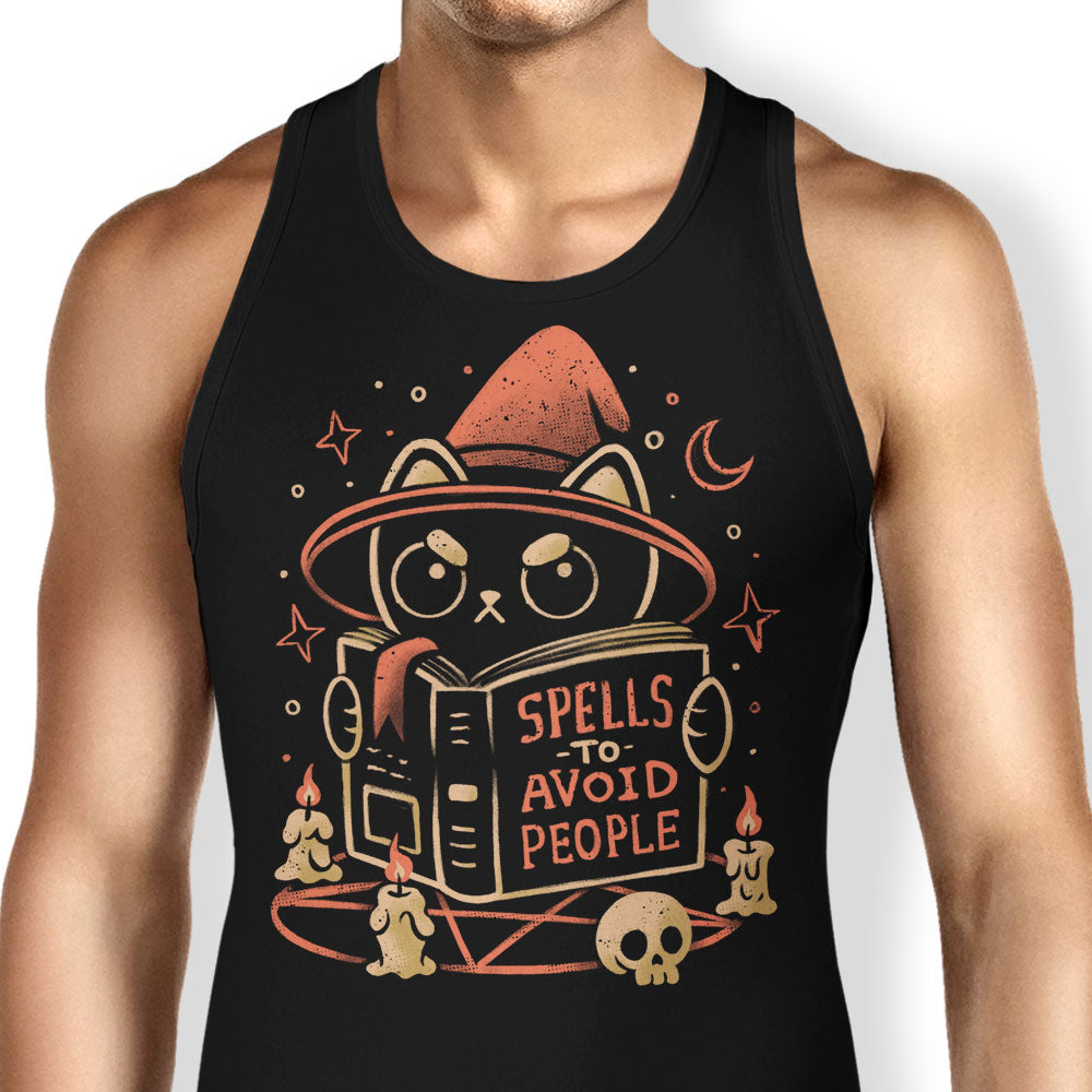 Spells to Avoid People Tank Top - Adult & Kids T-Shirts, Sweatshirts & Hoodies apparel design preview 1