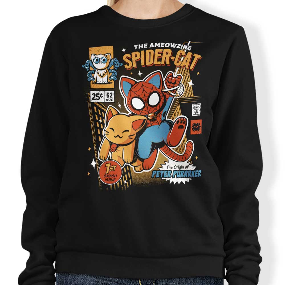 Spider Cat - Adult & Kids T-Shirts, Sweatshirts & Hoodies apparel design preview 1