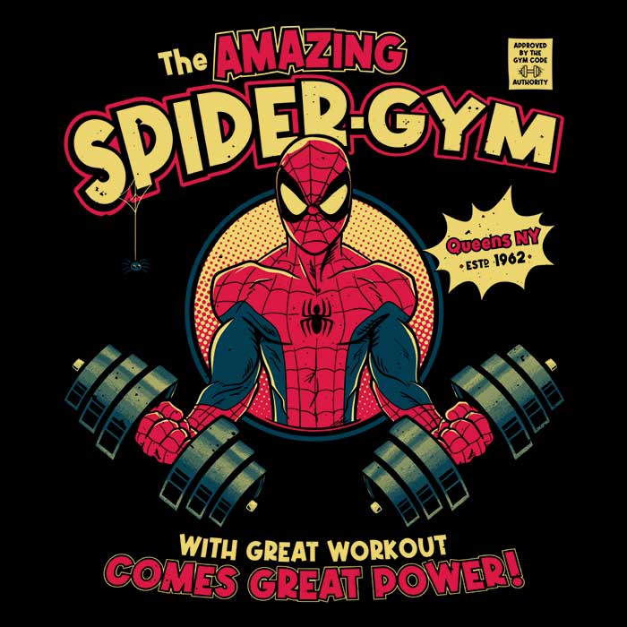 Spider Gym Youth Apparel - Adult & Kids T-Shirts, Sweatshirts & Hoodies apparel design preview 2