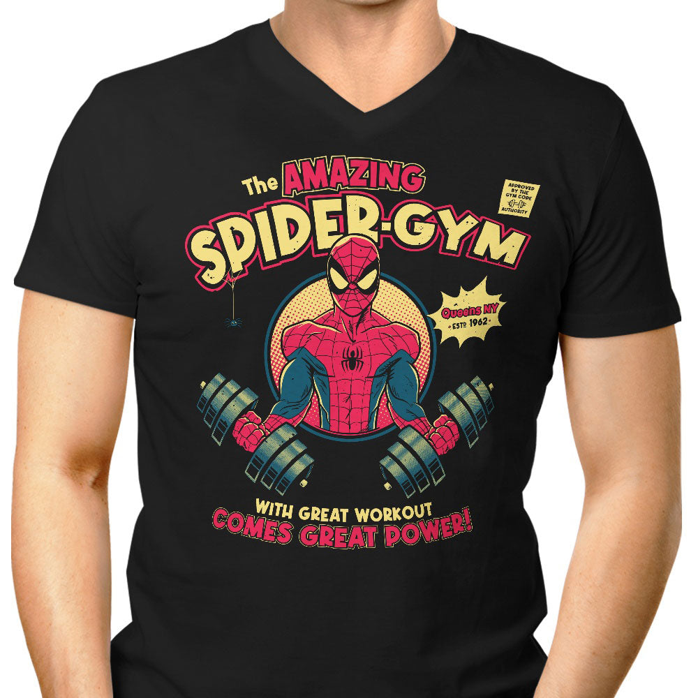 Spider Gym Men's V-Neck - Adult & Kids T-Shirts, Sweatshirts & Hoodies apparel design preview 1