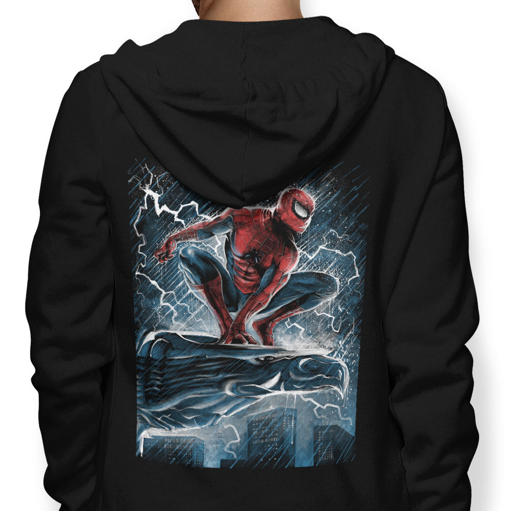 Spider Over the City - Adult & Kids T-Shirts, Sweatshirts & Hoodies apparel design preview 1