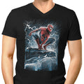 Spider Over the City Men's V-Neck - Adult & Kids T-Shirts, Sweatshirts & Hoodies apparel design preview 1