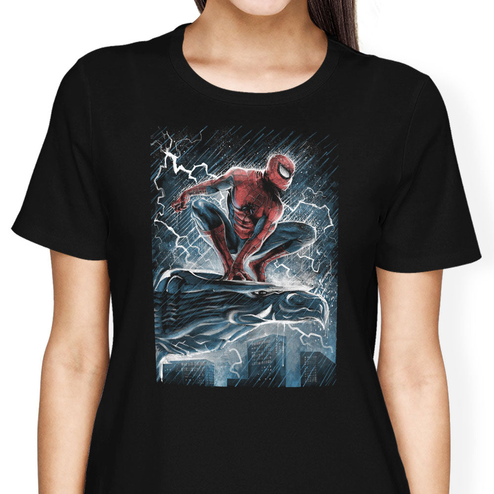 Spider Over the City Women's Apparel - Adult & Kids T-Shirts, Sweatshirts & Hoodies apparel design preview 1