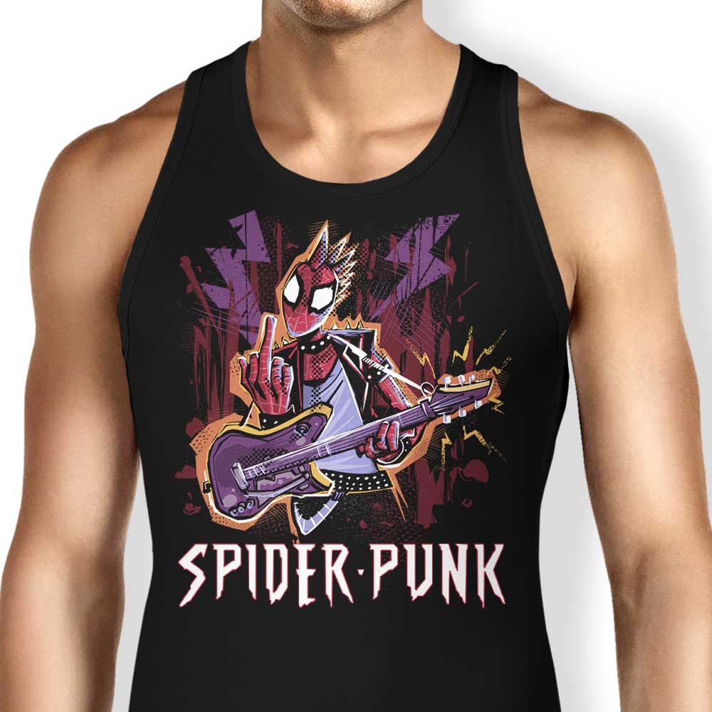 Spider Punk Tank Top - Adult & Kids T-Shirts, Sweatshirts & Hoodies apparel design preview 1