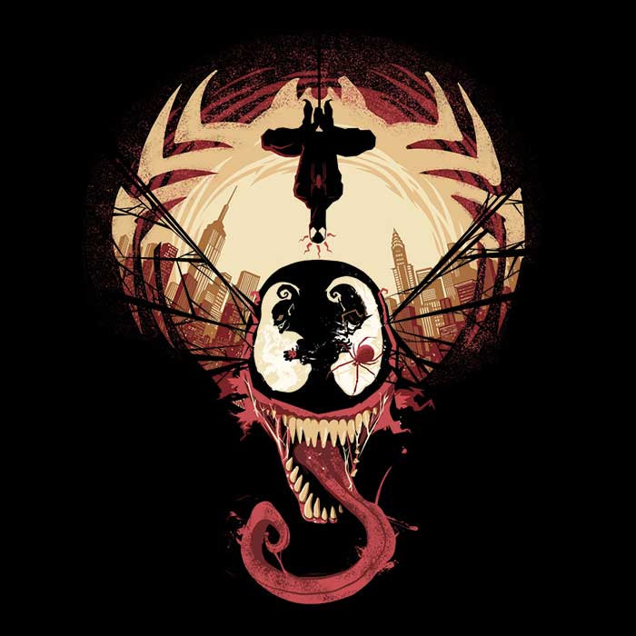 Spider's Nightmare Men's Apparel - Adult & Kids T-Shirts, Sweatshirts & Hoodies apparel design preview 2