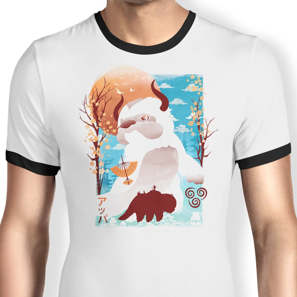 Spirited Companion Ringer - Adult & Kids T-Shirts, Sweatshirts & Hoodies apparel design preview 1