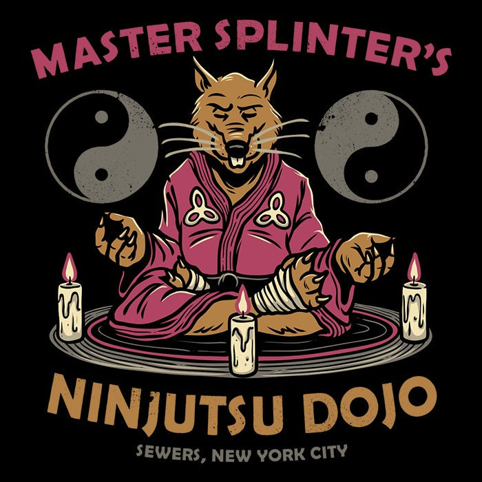 Splinter's Dojo Coasters - Adult & Kids T-Shirts, Sweatshirts & Hoodies apparel design preview 1