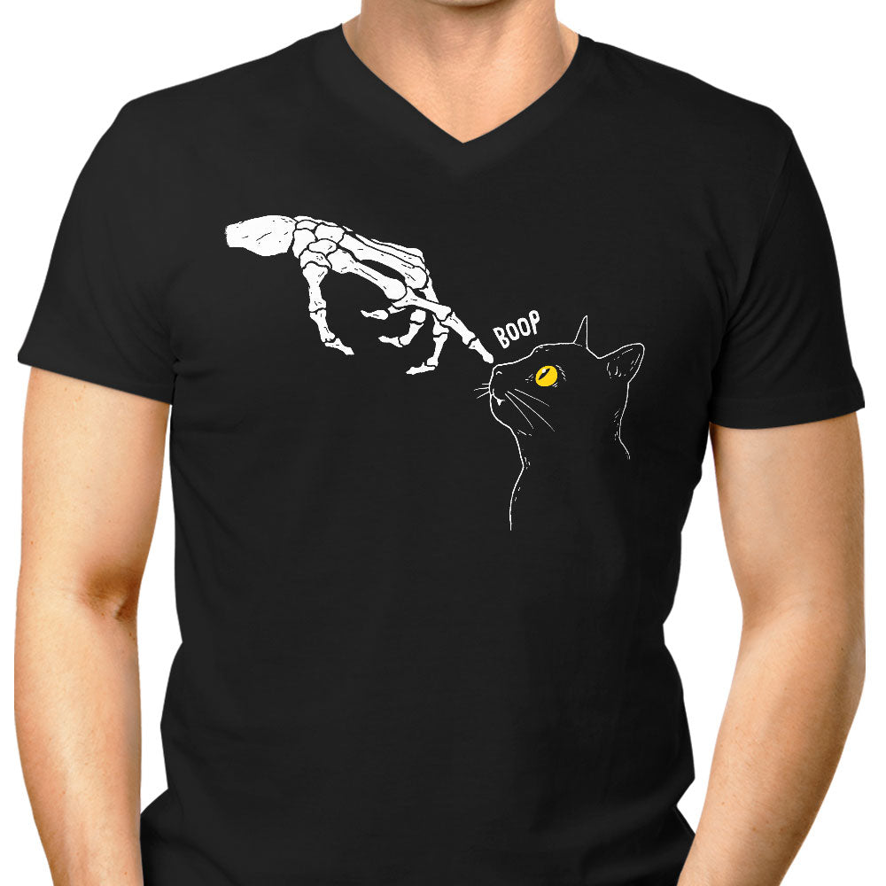 Spooky Boop Men's V-Neck - Adult & Kids T-Shirts, Sweatshirts & Hoodies apparel design preview 1