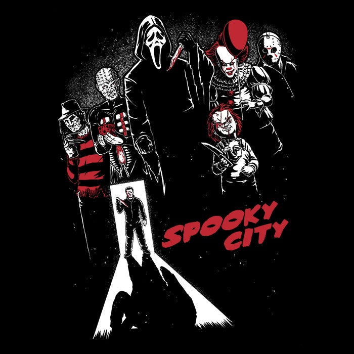 Spooky City Men's Apparel - Adult & Kids T-Shirts, Sweatshirts & Hoodies apparel design preview 2