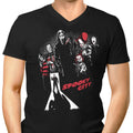 Spooky City Men's V-Neck - Adult & Kids T-Shirts, Sweatshirts & Hoodies apparel design preview 1
