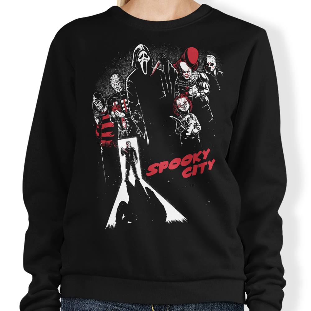 Spooky City - Adult & Kids T-Shirts, Sweatshirts & Hoodies apparel design preview 1