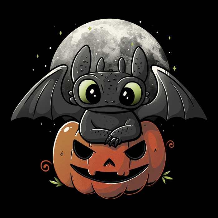 Spooky Dragon Coasters - Adult & Kids T-Shirts, Sweatshirts & Hoodies apparel design preview 1