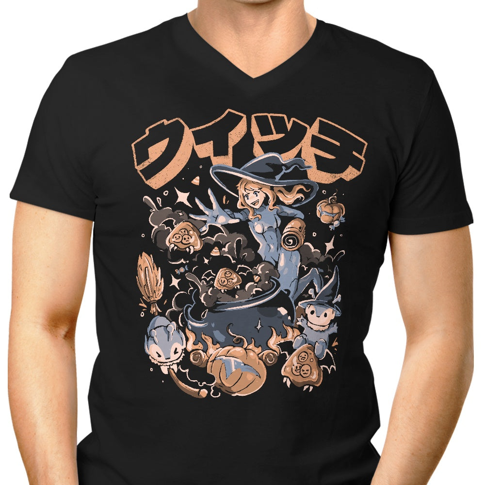 Spooky Hunter Men's V-Neck - Adult & Kids T-Shirts, Sweatshirts & Hoodies apparel design preview 1