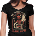 Spooky Movie Women's V-Neck - Adult & Kids T-Shirts, Sweatshirts & Hoodies apparel design preview 1