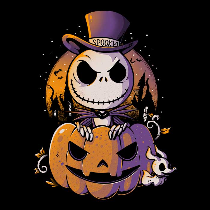 Spooky Pumpkin King Women's Apparel - Adult & Kids T-Shirts, Sweatshirts & Hoodies apparel design preview 2