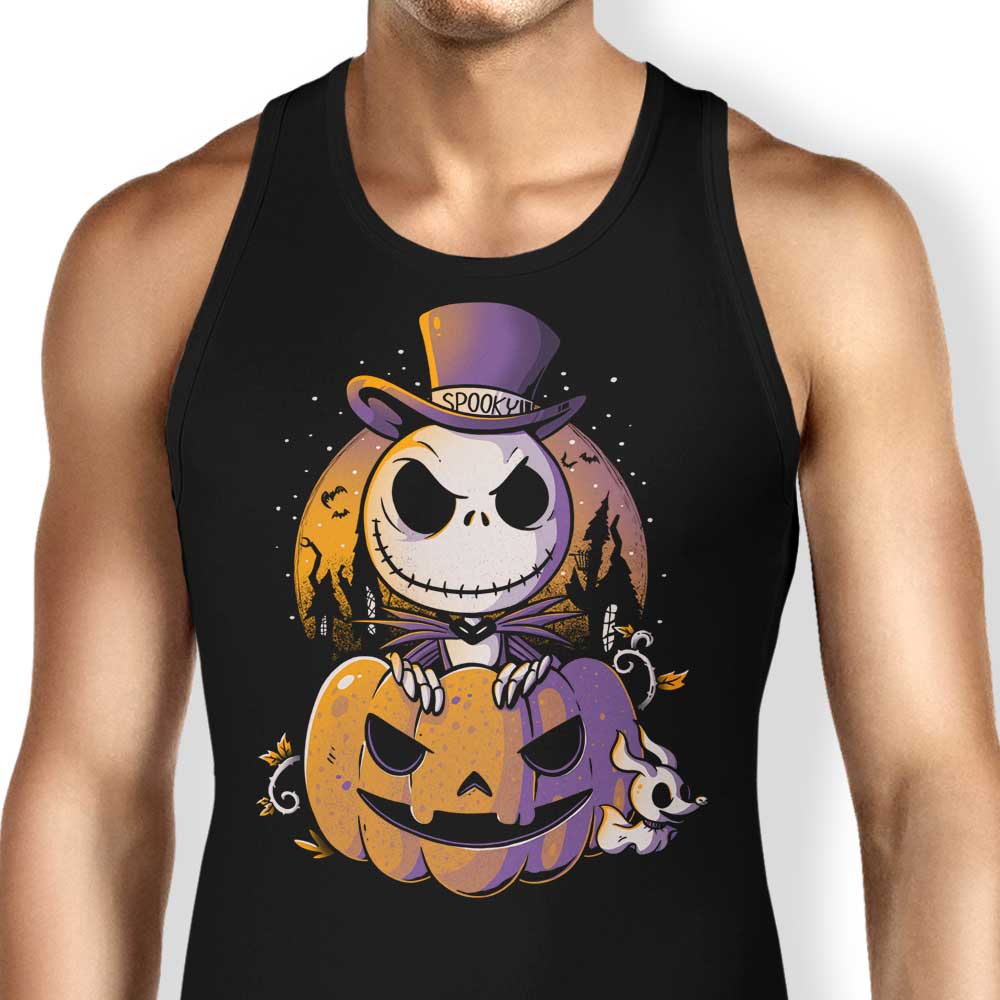 Spooky Pumpkin King Tank Top - Adult & Kids T-Shirts, Sweatshirts & Hoodies apparel design preview 1